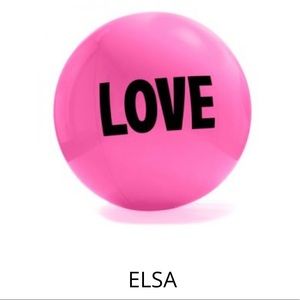 Pink BIG LOVE BALL — pair of 2.
